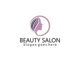 luxe vrouw haar- salon goud helling logo ontwerp vector