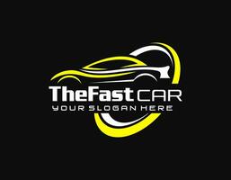 sport- auto logo icoon. motor voertuig silhouet emblemen. auto garage handel merk identiteit ontwerp elementen. vector illustraties.