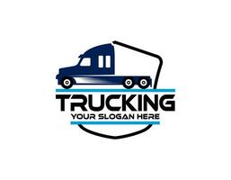 een sjabloon van vrachtauto logo, lading logo, levering lading vrachtwagens, logistiek logo vector