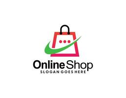 online winkel logo ontwerpen sjabloon, telefoon winkel logo symbool icoon, logo sjabloon icoon vector