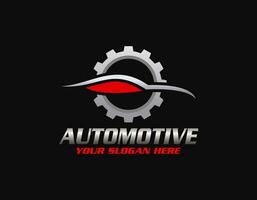 auto stijl auto logo ontwerp met concept sport- voertuig silhouet vector