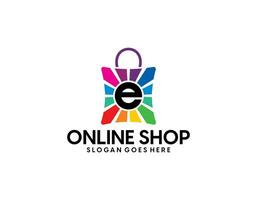 online winkel logo ontwerpen sjabloon, telefoon winkel logo symbool icoon, logo sjabloon icoon vector