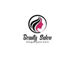 luxe vrouw haar- salon goud helling logo ontwerp vector