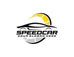 sport- auto logo icoon set. motor voertuig handel emblemen. auto silhouet garage symbolen. vector illustratie.