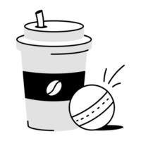 trendy koffiekopje vector