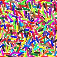 naadloos patroon gekleurde potloden.kinderen school- schrijfbehoeften doodles getrokken door kleurrijk potloden.vector illustratie vector