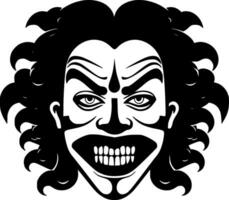 clown - minimalistische en vlak logo - vector illustratie