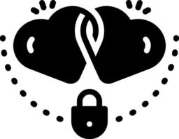 solide icoon voor privacy vector