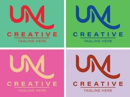 modern elegant creatief um logo ontwerp en sjabloon vector illustratie.