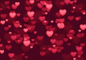 rood en roze harten abstract st valentijnsdag dag achtergrond vector