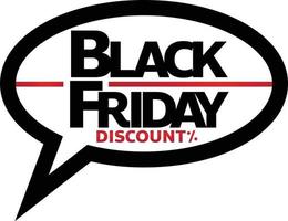 blackfriday sale winkel promotie tag ontwerp voor marketing vector