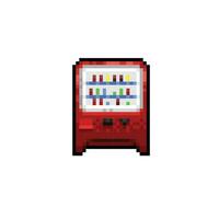 verkoop machine in pixel kunst stijl vector