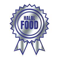 halal voedsel gecertificeerd insigne stempel, geautoriseerd halal drinken en voedsel Product label, goedgekeurd halal teken postzegel vector