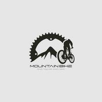 mountainbike logo vector