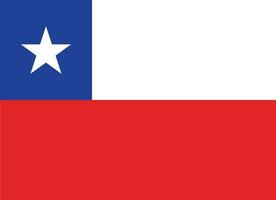 vlag van Chili . Chili vlag vector geïsoleerd Aan wit achtergrond
