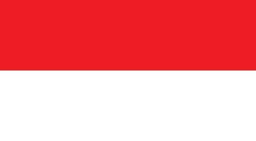 vlag van Indonesië . Indonesië vlag vector geïsoleerd Aan wit achtergrond