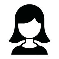 vrouw avatar pictogram vector