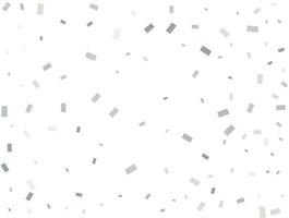 modern licht zilver rechthoekig schitteren confetti achtergrond. confetti viering, vallend zilver abstract decoratie voor partij, verjaardag vieren, verjaardag of evenement, feestelijk. vector