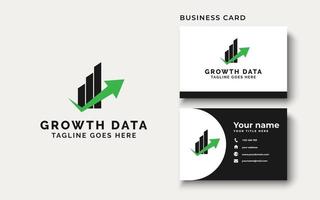 groei data logo ontwerp inspiratie vector