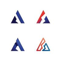 een letter lightning logo driehoek ontwerp logo voor zakelijke vorm vector