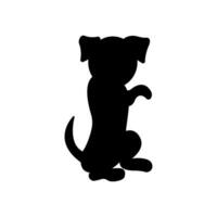 hond silhouet icoon illustratie sjabloon voor veel doel. geïsoleerd Aan wit achtergrond vector