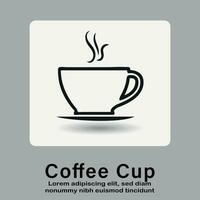 koffie kop icoon, heet koffie kop icoon voor gebruik apps en websites vector illustratie.