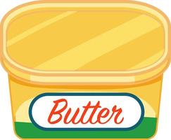 boterpakket in geïsoleerde cartoonstijl vector