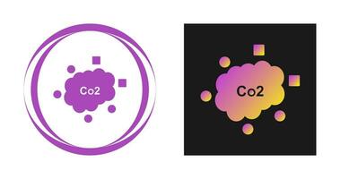 koolstofdioxide vector icoon