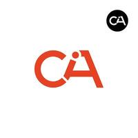 brief cia monogram logo ontwerp vector