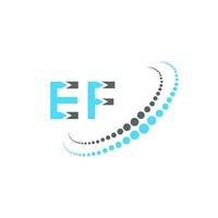 ef brief logo creatief ontwerp. ef uniek ontwerp. vector