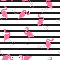 schattige naadloze flamingo patroon vectorillustratie vector