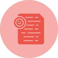 document insert emoji vector icoon