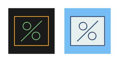 percentage vector icoon