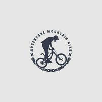 mountainbike logo vector