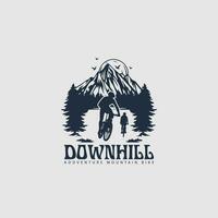 mountainbike logo vector