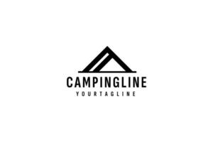 camping logo vector icoon illustratie