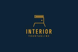 interieur logo vector icoon illustratie