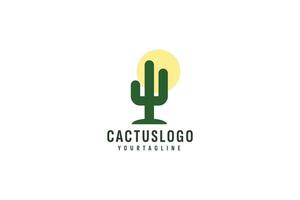 cactus logo vector icoon illustratie