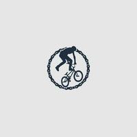 mountainbike logo vector