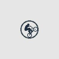 mountainbike logo vector