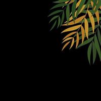 abstracte realistische groene palmblad tropische achtergrond. vector illustratie eps10