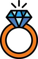 diamant ring vector icoon ontwerp