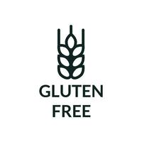 gluten vrij icoon. voor etikettering glutenvrij, tarwe vrij en Graanvrij producten vector