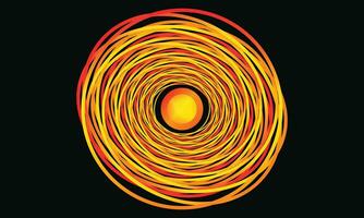 abstract 3d kolken spiraal cirkel bubbel illusie beweging elegant achtergrond ontwerp vector