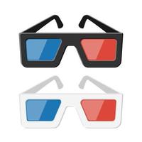 paar bioscoop 3D-bril vector