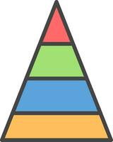 piramide vector icoon ontwerp