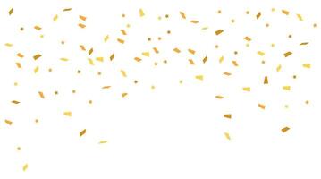 feestelijk gouden confetti met sterren vector