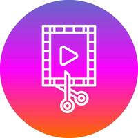 video editor vector icoon ontwerp