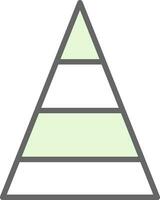 piramide vector icoon ontwerp