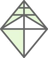 kristal vector icoon ontwerp
